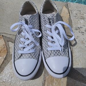 Converse Womens CTAS Gray And White Madison OX Sneakers Size 8